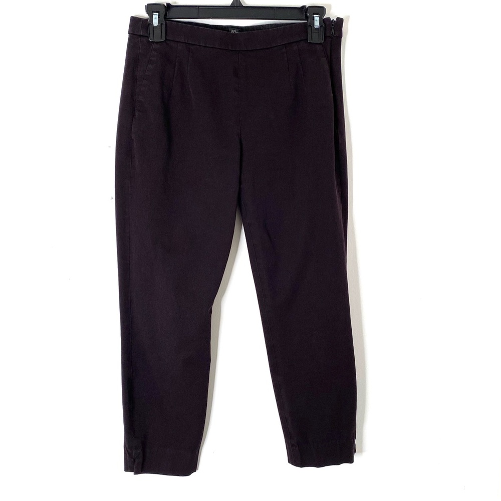 J. Crew Martie Pant Black Bi-Stretch Cropped Slim Split Ankle